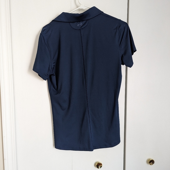 Navy Blue & Teal Under Armour Golf Polos, size Medium, branded - Picture 3 of 6